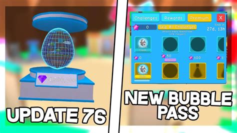 Update 76 New Egg New Bubble Pass And More In Roblox Bubble Gum Simulator Youtube