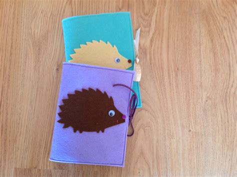 Keeping it Real: Themed note book covers: hedgehogs