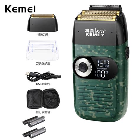 Kemei Barbeador El Trico Recarreg Vel M Quina De Barbear Para Homens