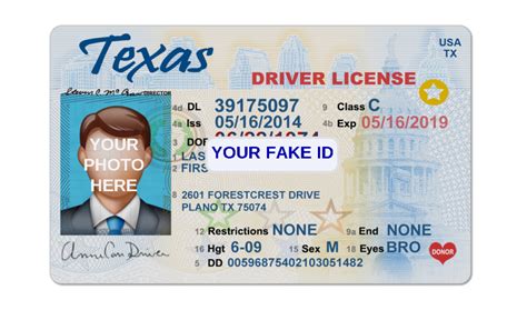 Texas Fake Id Template Your Fake Id Templates