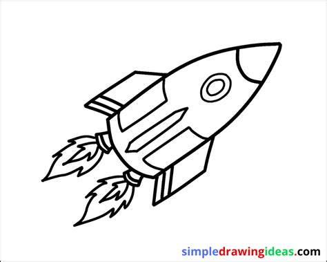 How To Draw A Spaceship For Beginners Simple Drawing Ideas