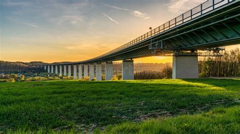 View Across The Ruhrtal In Muelheim An Der Ruhr Germany Stock Photo