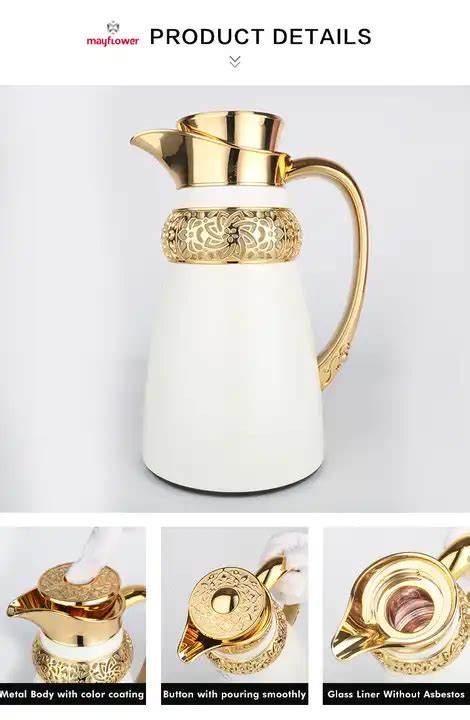 1 0l High Quality Vacuum Flask Fashion Arabic Coffee Set Royal Coffee Kettle Pot