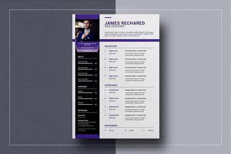 2 Page Resume Template | Resume template, Templates, Resume