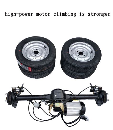 Electric Car Motor 48v 60v 1200w 2000w Car Front Swing Arm Rear Axle Differential Four Wheel