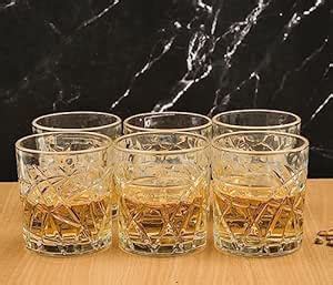 Machak Whiskey Glasses Set Of Ml Each Bar Glass For Drinking