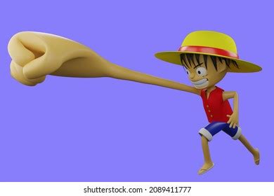 3d Illustration Anime Character Punching Pose Stock Illustration 2089411777 | Shutterstock