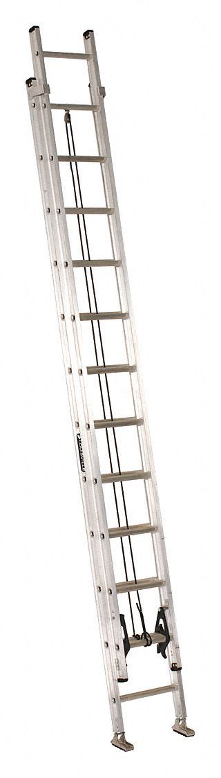 Louisville Ft Overall Ht Aluminum Extension Ladder Cmw Ae