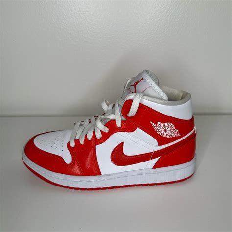 NIKE AIR JORDAN RED HIGH TOP SNEAKERS - Depop