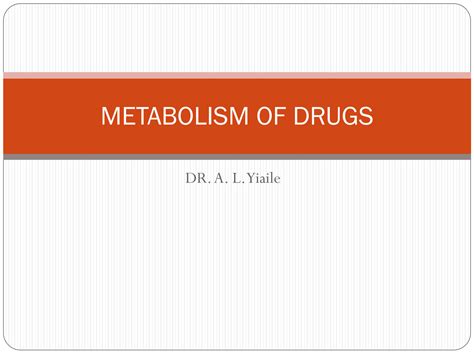 Solution Drug Metabolism Studypool