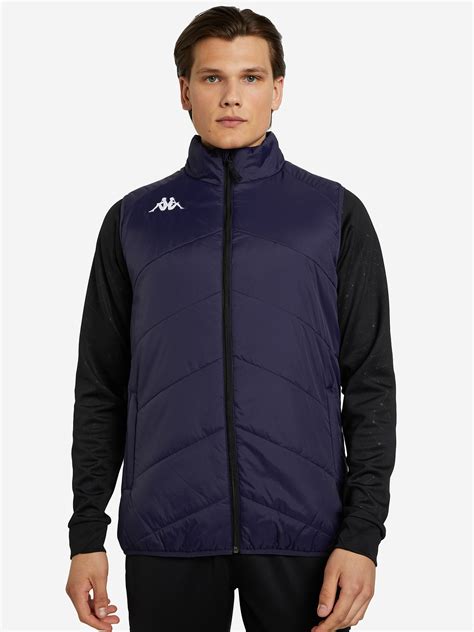 Жилет утепленный мужской Kappa синий цвет — купить за 15890 тг со ...