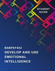 BSBPEF502 Student Guide Pdf STUDENT GUIDE BSBPEF502 DEVELOP AND USE