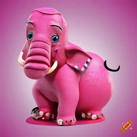 Pink Elephant Urinating At Oktoberfest In Bavaria On Craiyon