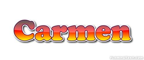 Carmen Logo Herramienta De Diseño De Nombres Gratis De Flaming Text