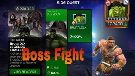 Brutal Dlx Legends Challenge Boss Fight Marvel Contest Of Champions Youtube