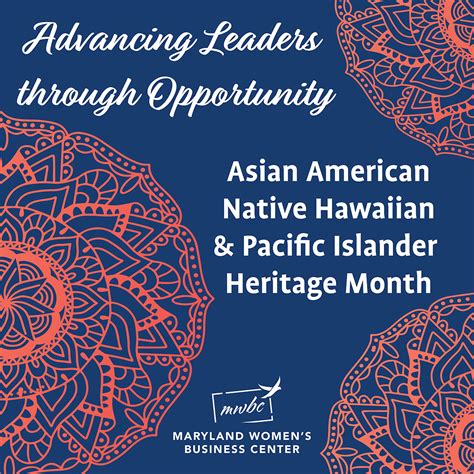 AANHPI Heritage Month Advancing Leaders Through Opportunity Maryland