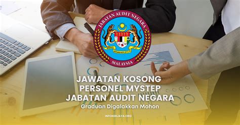 Jawatan Kosong Personel Mystep Jabatan Audit Negara Jawatan Kosong