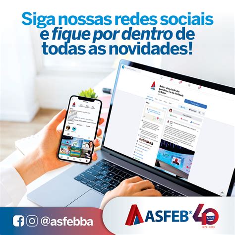 Siga Nossas Redes Sociais Asfeb