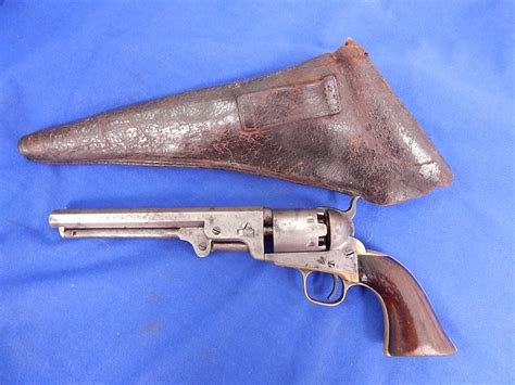 Colt M-1851 Navy Revolver in Confederate Holster – J & J Military Antiques – Guns, Swords ...