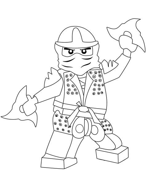 Lego Ninjago Lloyd Garmadon Con Shurikens Coloring Pages Lego