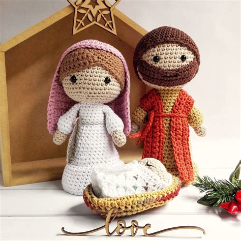 Patr N Amigurumi Pesebre Sagrada Familia Etsy Espa A