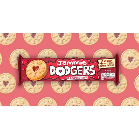 Burtons Jammie Dodgers Raspberry Flavour Filled Biscuits 8 Pack 140g