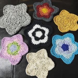 Crochet PATTERN Star Coaster, Easy Intermediate, Simple, Easy to Follow ...