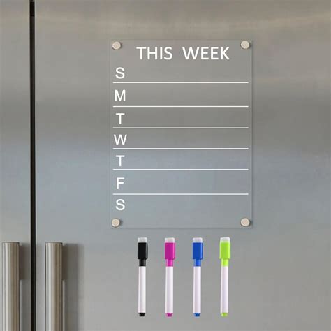 Amazon Menu Planner For Fridge X Magnetic Weekly Planner For