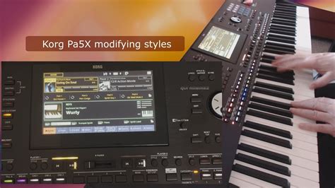 Korg Pa X Tutorial Modifying Styles Youtube