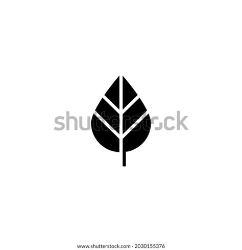 Green Leaf Icon Vector Illustrations Nature Stock Vector Royalty Free