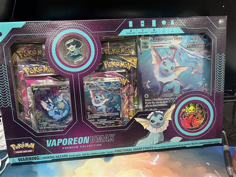 Pokemon Tcg Vaporeon Vmax Premium Collection Box Sealed Cards Values