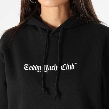 Teddy Yacht Club Sweat Capuche Femme Art Series Dripping Pink Noir