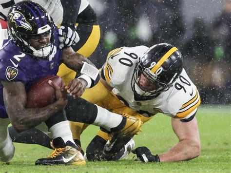 Dominant Game From T J Watt Derailed By Potentially Scary Knee Injury Vs Ravens