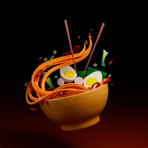 Free Photo | Delicious ramen in bowl with chopsticks