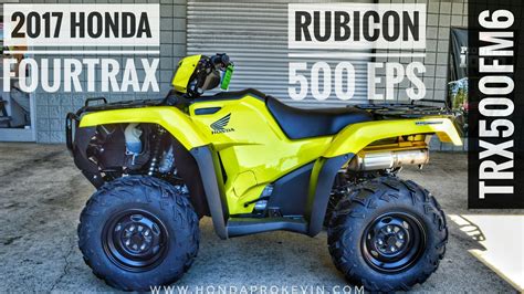 Honda Rubicon Eps X Atv Trx Fm H Walk Around Video