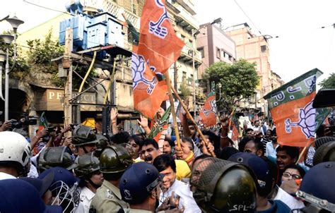 Bjps Protest Rally Against Wb Government