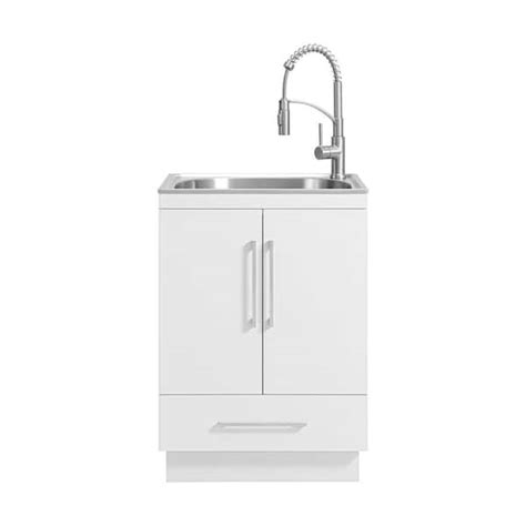 Glacier Bay All In One Stainless Steel In Laundry Sink With Faucet