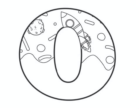 Printable Bubble Letters Outer Space Letter O