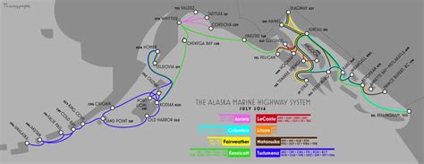 Transit Maps: Unofficial Map: The Alaska Marine Highway Highway by ...