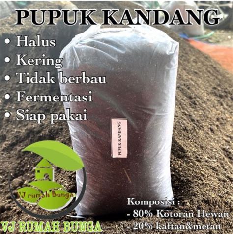 Pupuk Kandang Organik Kambing Halus Kemasan Kg Pupuk Kandang Organik