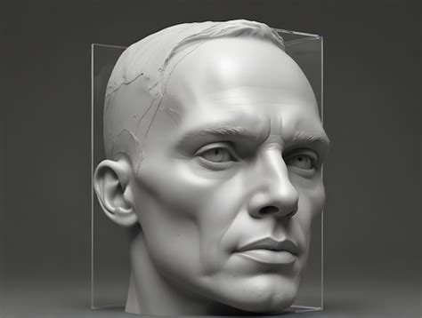 3d Realistic Detailed Human Head Premium Ai Generated Image