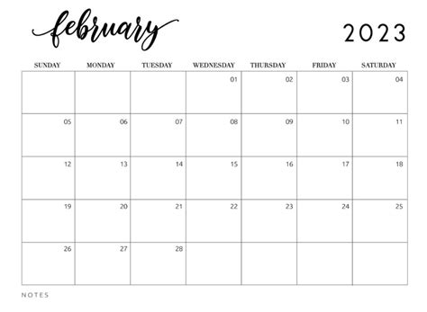 Free Printable February Calendars Save It And Print It Whenever