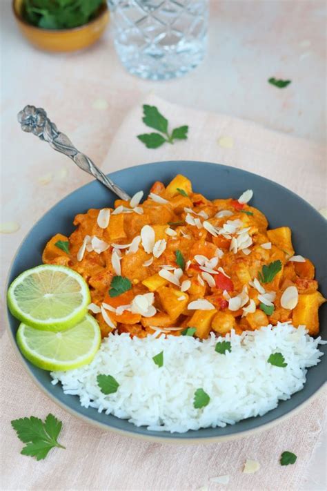 Romige Curry Met Pastinaak En Kikkererwten Vegan