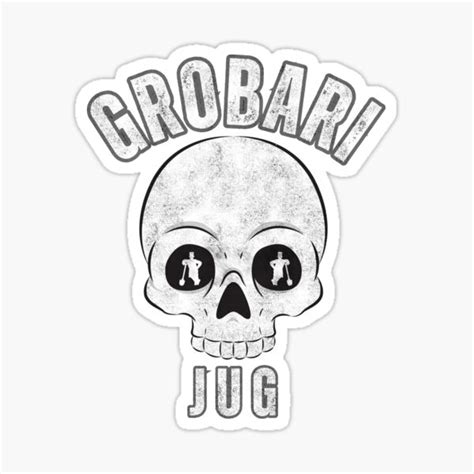 "Kosturska Lobanja Grobari Jug " Sticker for Sale by GrobariPartizan ...