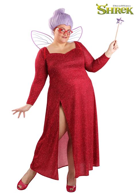 Womens Plus Size Shrek Fairy Godmother Costume Shrek Costumes