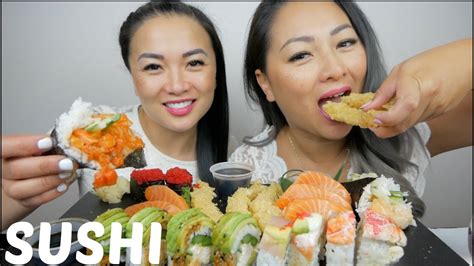 SUSHI Mukbang With SAS ASMR N E Let S Eat YouTube