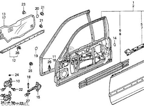 Honda ACCORD 1992 N 2DR EX KA KL Parts Lists And Schematics