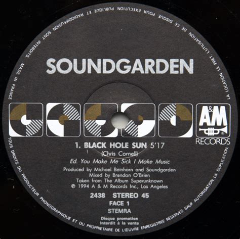 Soundgarden Black Hole Sun 1994 Vinyl Discogs