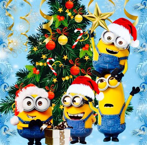 Merry Christmas Minions Merry Christmas To All Christmas Scenes