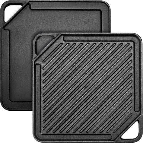 Amazon Bruntmor 2 In 1 Pre Seasoned Square Cast Iron Reversible